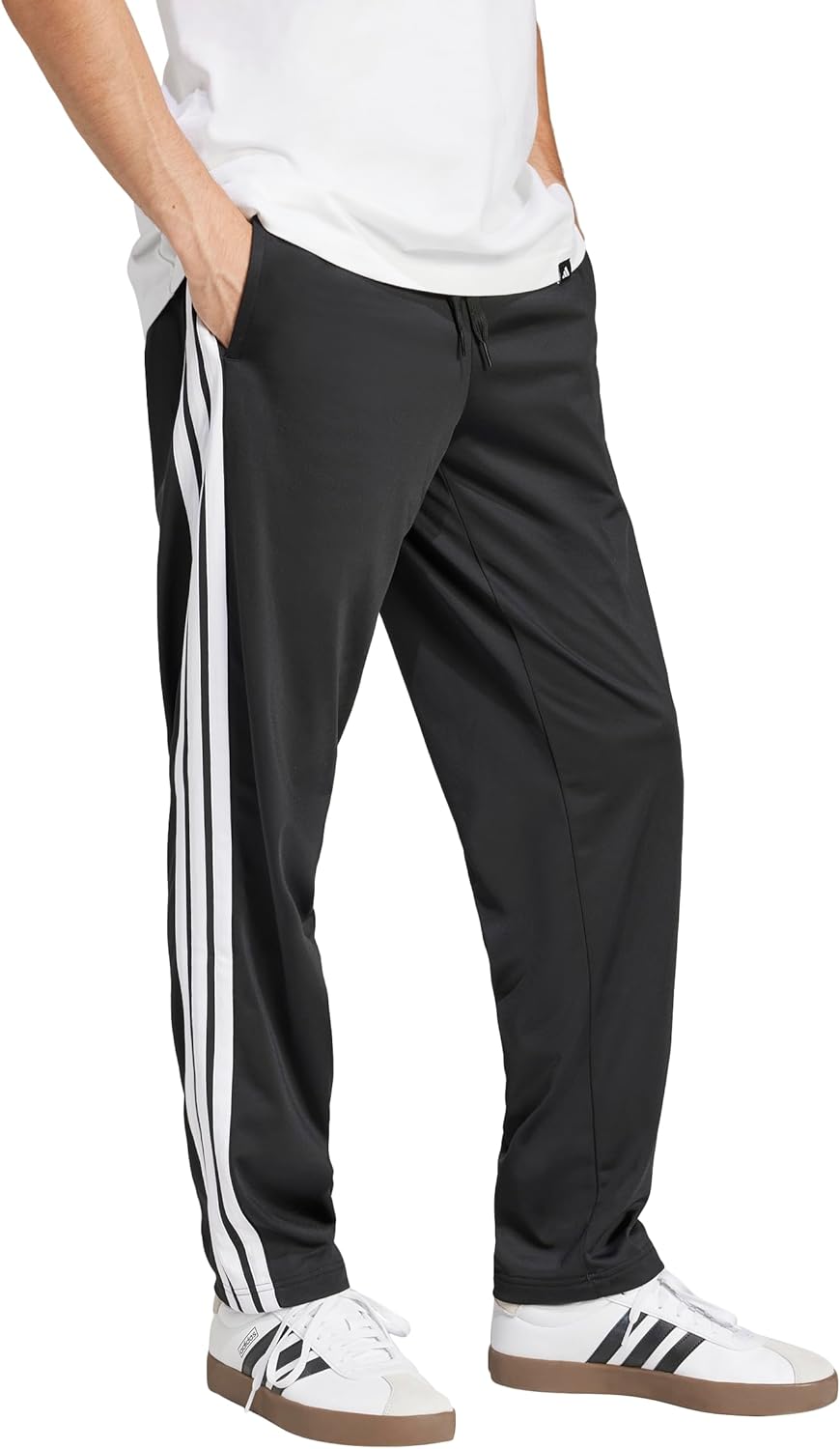 Men's 3-Stripes Tricot Open Hem Track Pants