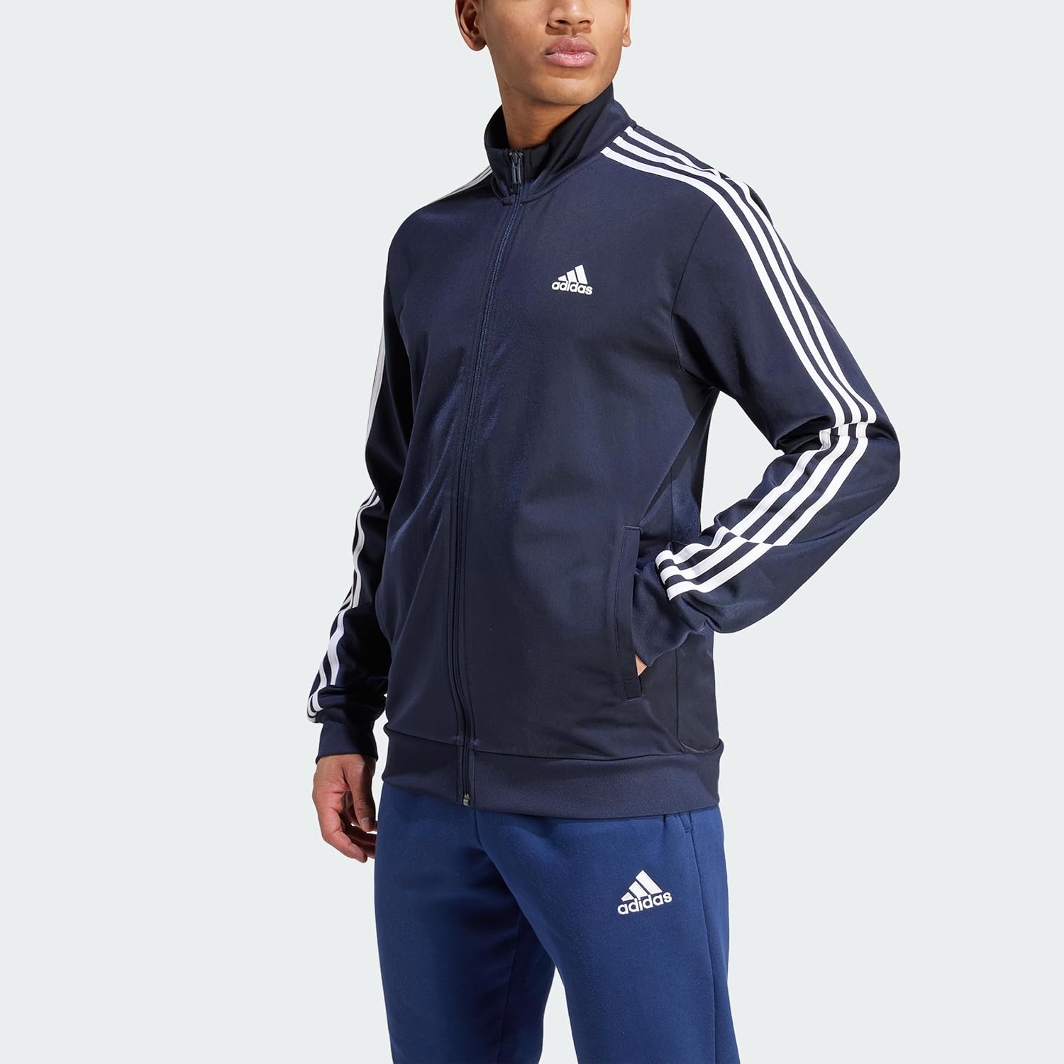 Men's Essentials Warm-Up 3-Stripes Track Top