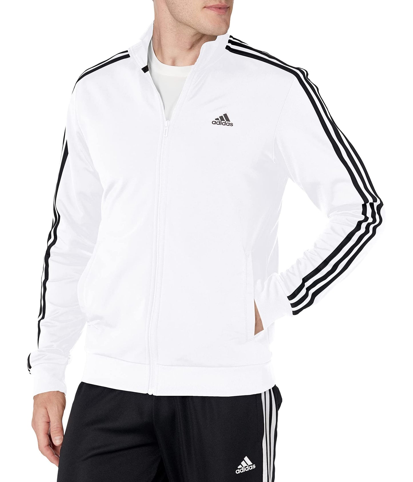 Men's Essentials Warm-Up 3-Stripes Track Top