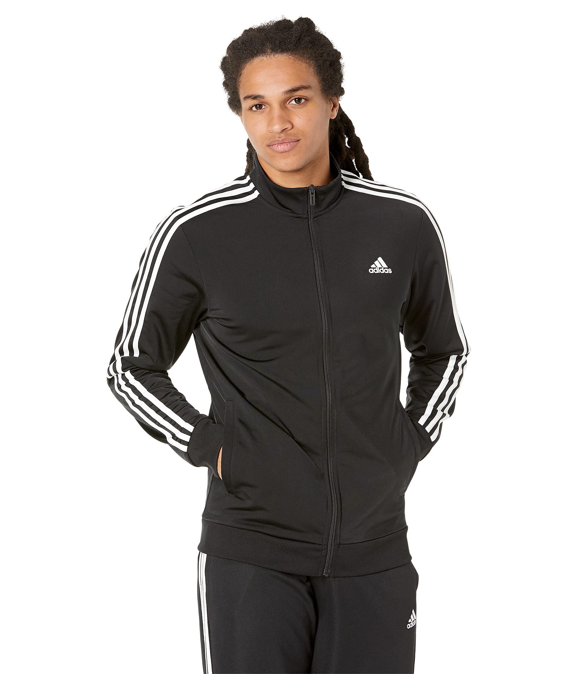 Men's Essentials Warm-Up 3-Stripes Track Top