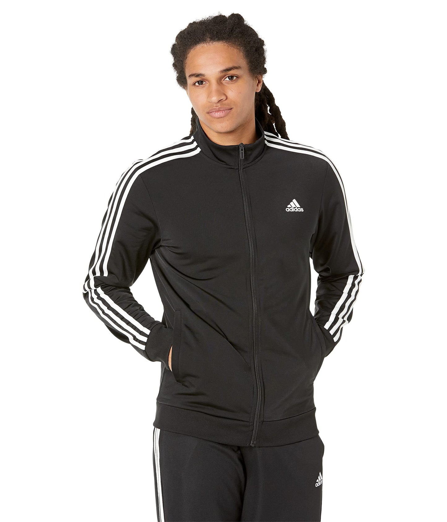 Men's Essentials Warm-Up 3-Stripes Track Top