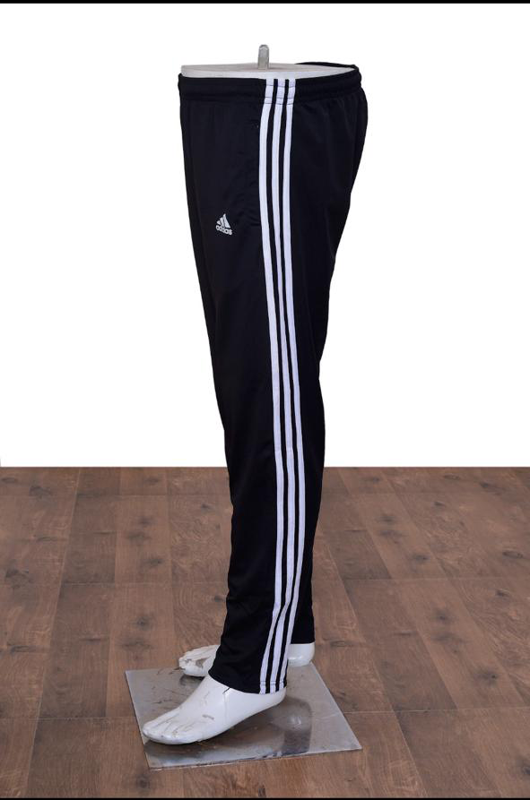 Adidas Full Striped Solid Men Black Track Pants