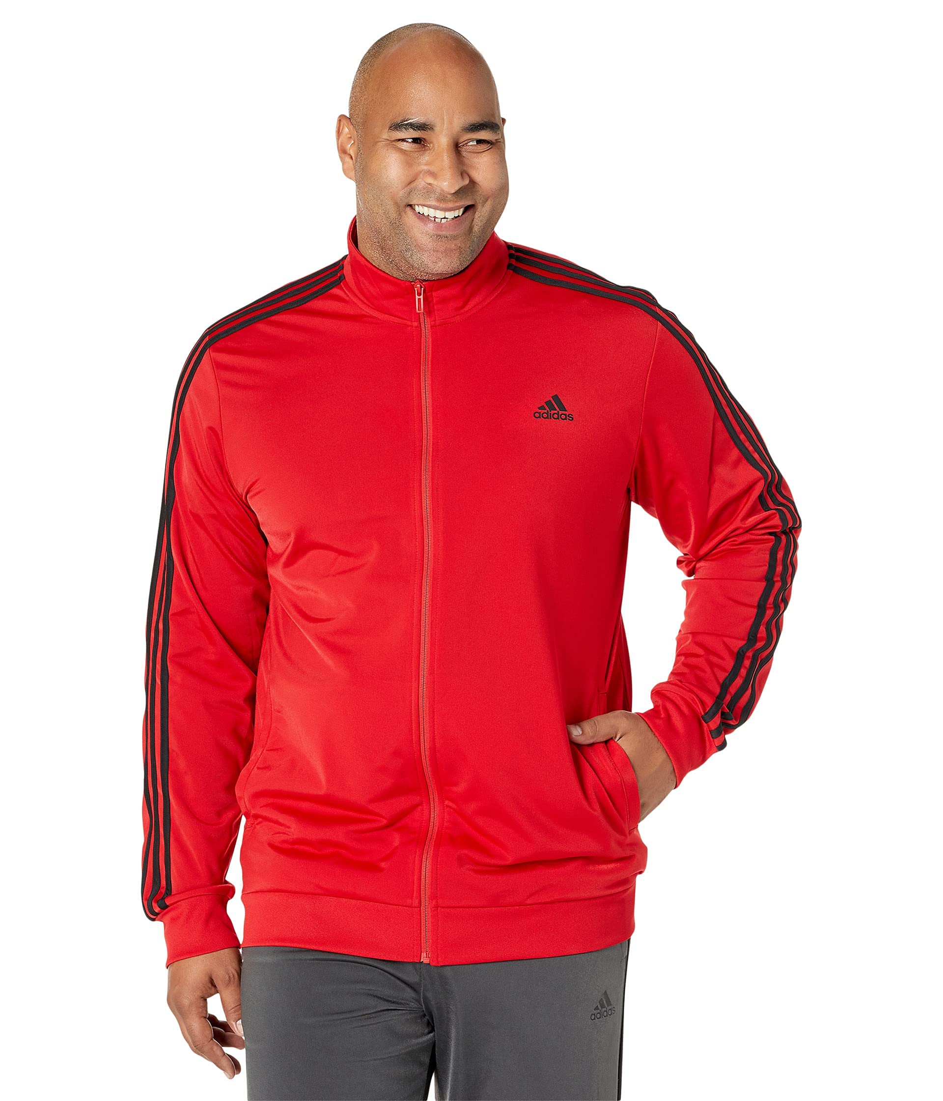 Men's Essentials Warm-Up 3-Stripes Track Top