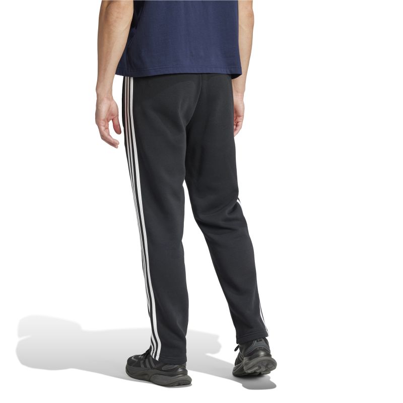 Adidas Mens Essentials Fleece Open Hem 3-Stripes Pant